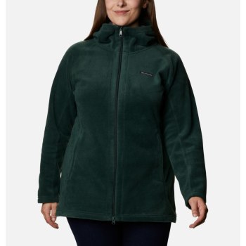 Columbia Benton Springs II Long Plus Size, Sudaderas Con Capucha Verdes Para Mujer | 548176-BWX